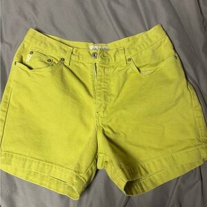 Guess Women's green Denim Shorts